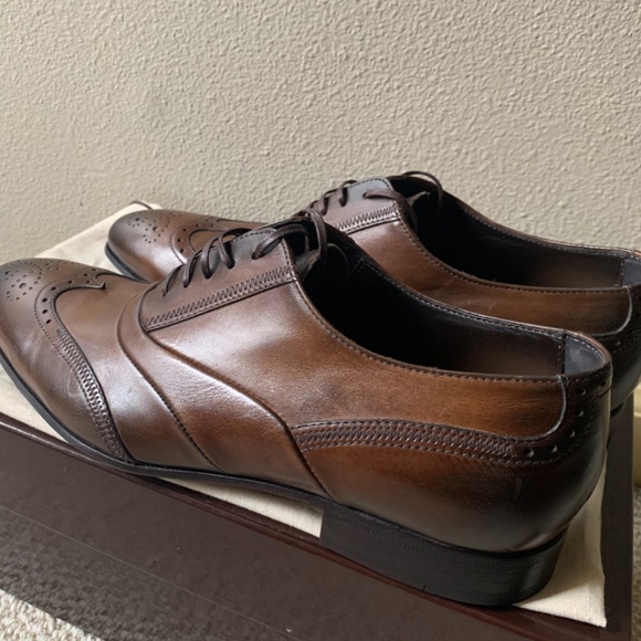 Doucal’s Wingtip Oxford Vera Cuoio Mens Shoes. main image 6